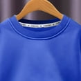 thumbnail image 6 of Staki Toddler Boy Sets Toddler Boy Clothes,Long Sleeve Striped Pullover Sweatshirt & Solid Jogger Pants Set Baby Boy Outfits 2PCS 3-10Y(Blue,6-7 Years), 6 of 7