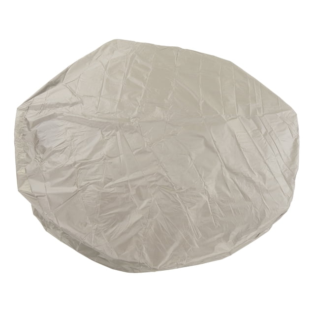 Housse de Spa en Polyester, Spa Rond, Housses Anti-Poussière pour Meubles d'Extérieur, Housse de Baignoire Ronde, Taffetas de Polyester 190 Argenté, Housse Imperméable pour Spa