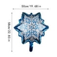 thumbnail image 1 of Balloons Birthday Decor Ornament Thicken Surface Home Decors Snowflake Shape Colorful Birthday Balloon 18 Inch Party Fitting Snow Flake, 1 of 6