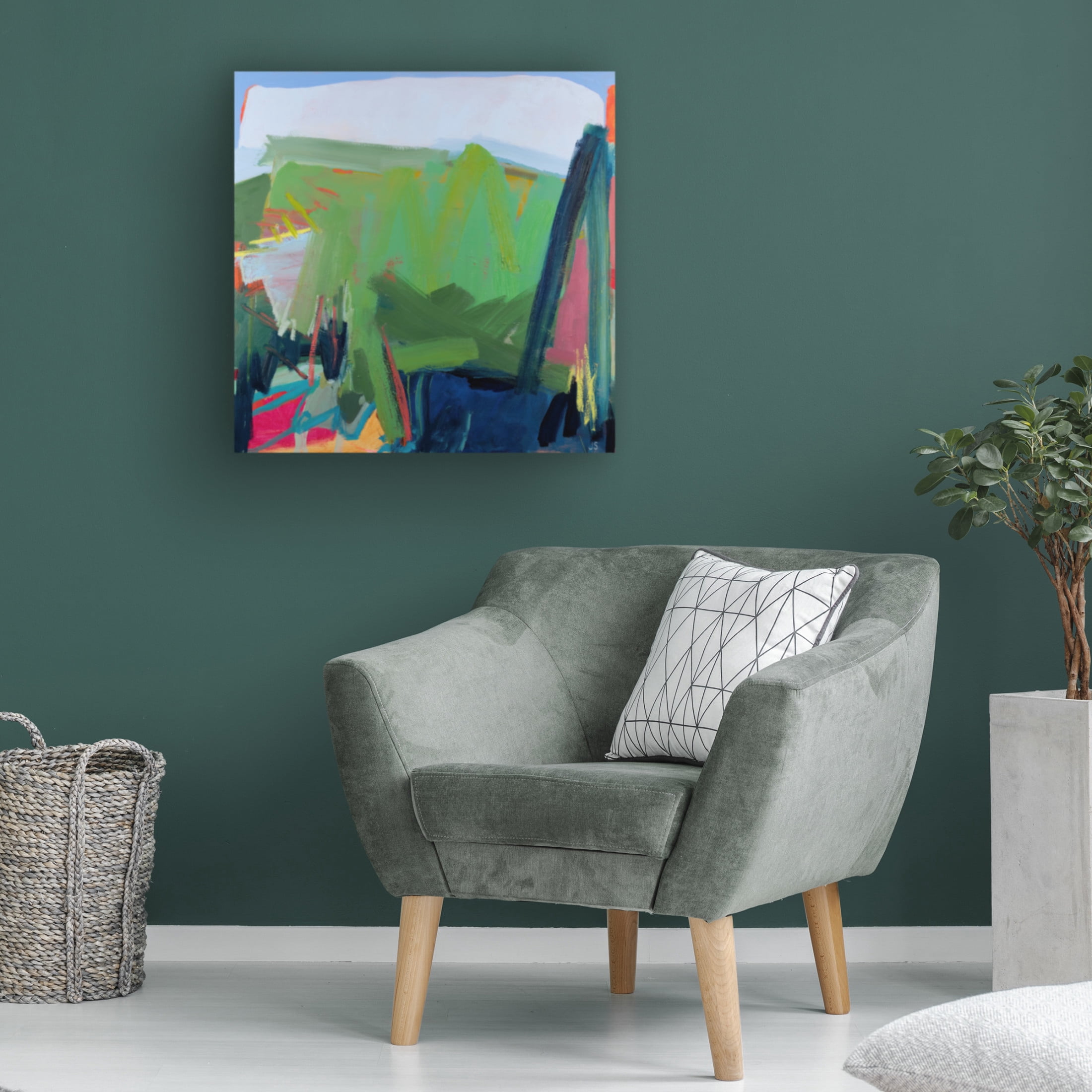 Canvas Wall Art - Jessica Singerman 'Wild In The Heaven of Earth' Wall Art for Living Room, Bedroom, or Office Décor by Trademark Fine Art - 35 x 35 Inches