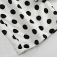 thumbnail image 3 of Womens Fuzzy Flannel Pajama Pants Comfy Soft Fluffy Plush Polka Dot Pj Pants High Waisted Wide Leg Lounge Pants, 3 of 5