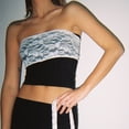 thumbnail image 3 of Top Sexy Sin Mangas Top corto sin espalda Slim Fit Sheer Lace Tops sin tirantes Traje diario (Blanco L) Ygjytge para Mujer Blanco T L, 3 of 6