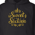 thumbnail image 3 of Inktastic Sweet Sixteen Birthday Crown Glitter Adult Hoodie Sweatshirt, 3 of 4
