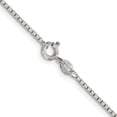 thumbnail image 3 of 925 Sterling Silver Box Chain Styles Necklace 1.5 mm 8 Sided Diamond-cut 24 inch, 3 of 4