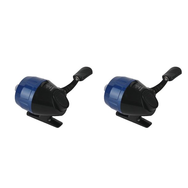 Advancent 3,0: 1 fundición Spincast carrete de pesca gatillo balancín mango de acero inoxidable práctico sedal rueda rodamiento de bolas Azul 2Conjunto