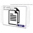 thumbnail image 3 of Window Sign Holder 11" x 8.5" Double Sided Document Display with Suction Cups for Notices and Directional Signage in Public and Government Buildings Clear Acrylic, 3 of 7