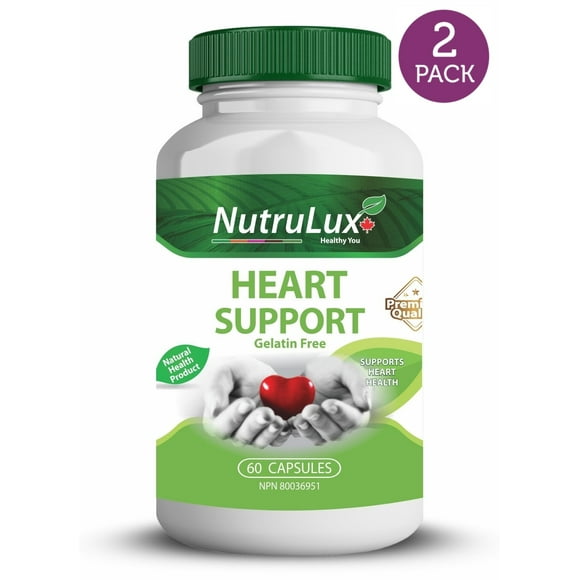 Heart Support ( 160 mg Hawthorn ) Halal Gelatin Free Capsules(Pack of 2)