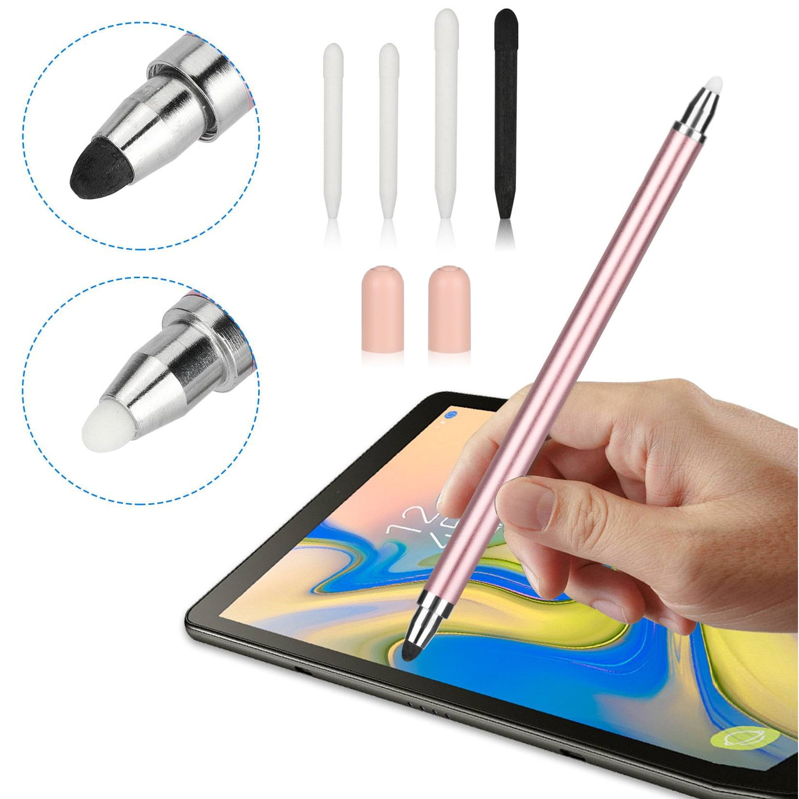 2 in1 Touch Screen Pen Stylus Universal For iPhone iPad Samsung Tablet Phone PC 