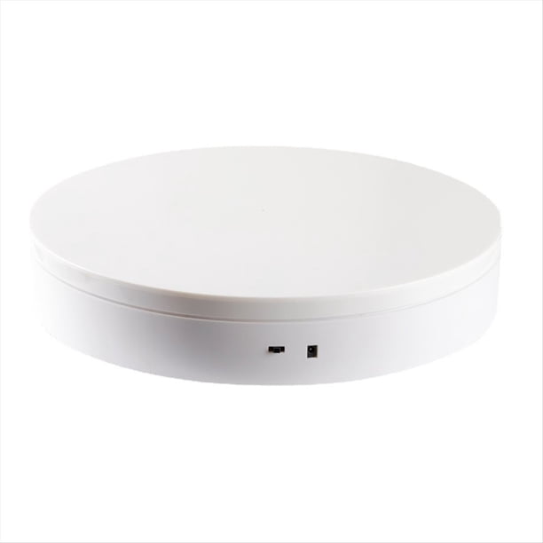 Plataforma Giratoria Eléctrica de 360° para Fotografía, con Carga USB, Soporte para Video, Color .