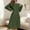 Army Green, variant on WMTBSRSW Women's Flannel Nightgown Fuzzy Fleece Long Sleeve Sleep Dress Cozy Plush Warm Winter Crewneck Pajamas Nightdress Solid Loungewear L