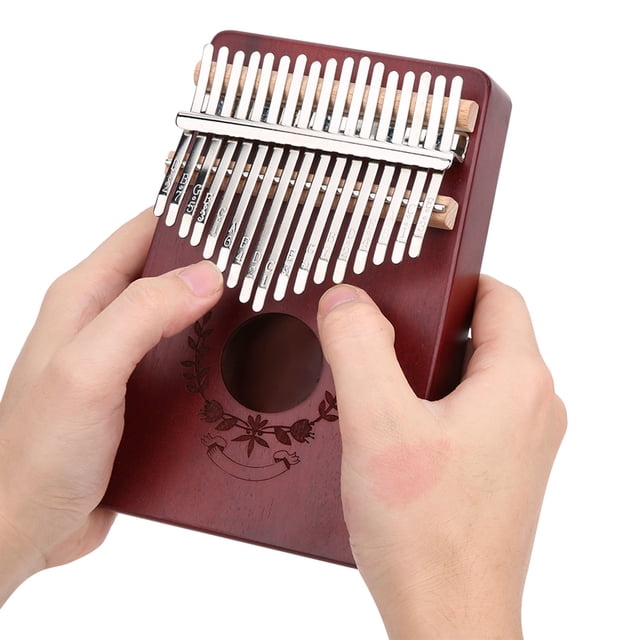 LT-K17S 17-Key Kalimba Acajou Pouce Piano à Doigt Portable Note Musicale Gravée Marques Instrument de Musique pour Débutant Professionnel