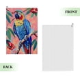 thumbnail image 2 of ONETECH Parrot Branch Flowers Golf Towel 24x16in - Great Gift Idea 1PC, 2 of 7