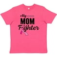thumbnail image 3 of Inktastic Breast Cancer Awareness My Mom is a Fighter Youth T-Shirt, 3 of 5