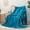 Lake Blue, variant on Ultra Soft Flannel Throw Blanket for Couch Bed Chair - Cozy Warm Lightweight Bedding, Light O-range