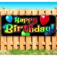 thumbnail image 2 of Happy Birthday Rainbow Balloon 13 oz Vinyl Banner With Metal Grommets, 2 of 5