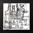 thumbnail image 2 of Parker, Jennifer Paxton 15x15 Black Modern Framed Museum Art Print Titled - Whiskey Wednesdays I, 2 of 5