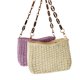 thumbnail image 3 of Zhuge Bolso de hombro tejido para mujer, bolso de mano tejido, bolso de mano tejido elegante para playa de verano, bolsos de hombro de 9,44 x 3,14 x 7,08 pulgadas (blanco), 3 of 4