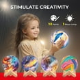 thumbnail image 4 of Piano Potato Paint Your Own Moon Lamp Kit for Kids, 2-in-1 Space Craft & STEM Learning Set with LED Lights, DIY Moon Lamp & Space Themed Plaster Painting,Gift for Boys & Girls Ages 6-12, 4 of 6