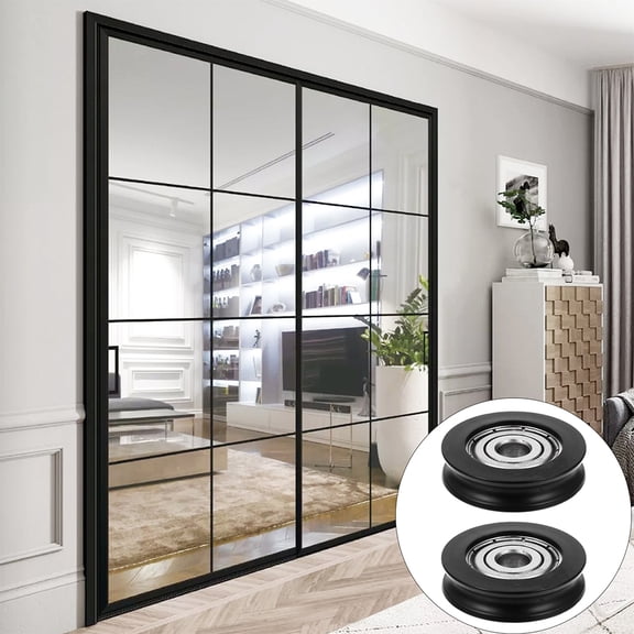 Luxshiny Durable Pom Pulley Guide Wheels for Home Easy Installation 4Pcs