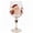 3#Z A, variant on Christmas 3D Wine Glass, Raised Santa Claus Holiday Design with Twisted Stem, Festive Xmas Table Drinkware and Gift, 1 Pc