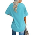 thumbnail image 2 of Sherrylily Women Oversized T Shirts Tees Half Sleeve Crew Neck Plus Size Tops, 2 of 3