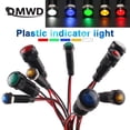 thumbnail image 2 of Luz indicadora de plástico LED de 6 mm/8 mm/10 mm/12 mm, resistente al agua, color negro, cable de 3,6 V, 12 V, 24 V, 110 V, 220 V CA/CC para panel de máquina de automóvil, 2 of 5