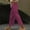 A1 Wine, variant on Gauze Pants for Women Summer Side-Buttoned Closure Joggers Side Slit Pants Resort High Waisted Drawstring Straight Leg Ankle Pants Elastic Waist Trousers With Pockets Capris Pants Palazzo Boho Travel