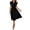 Black, variant on NAYTOAO Womens Casual Midi Dresses Solid V Neck Short Sleeve Button Shirt Belted Dress with Pockets for Spring Summer 2026