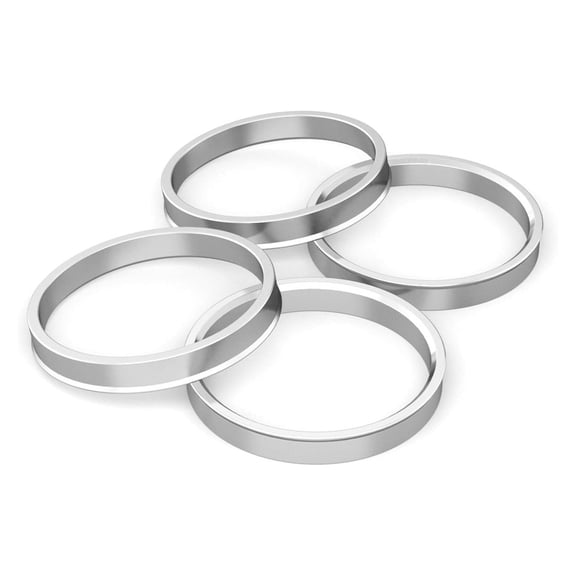 4Pcs 72.6mm to 56.1mm Aluminium Alloy Car Hub Centric Rings Wheel Bore Spacer