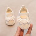 thumbnail image 5 of Baby Sweetie Infant Baby Girls Shoes Non-Slip Soft Soled Lace Bowknot Flats Toddler First Walker Princess Shoes, 5 of 9