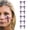 Purple, variant on BLSTK Cross Temporary Tattoo Eye Black | 2-Pack | Black