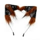 thumbnail image 3 of Diadema con orejas de gato para Halloween, accesorio para fotos de disfraz de cosplay, diadema para el pelo Rojo marrón, 3 of 8