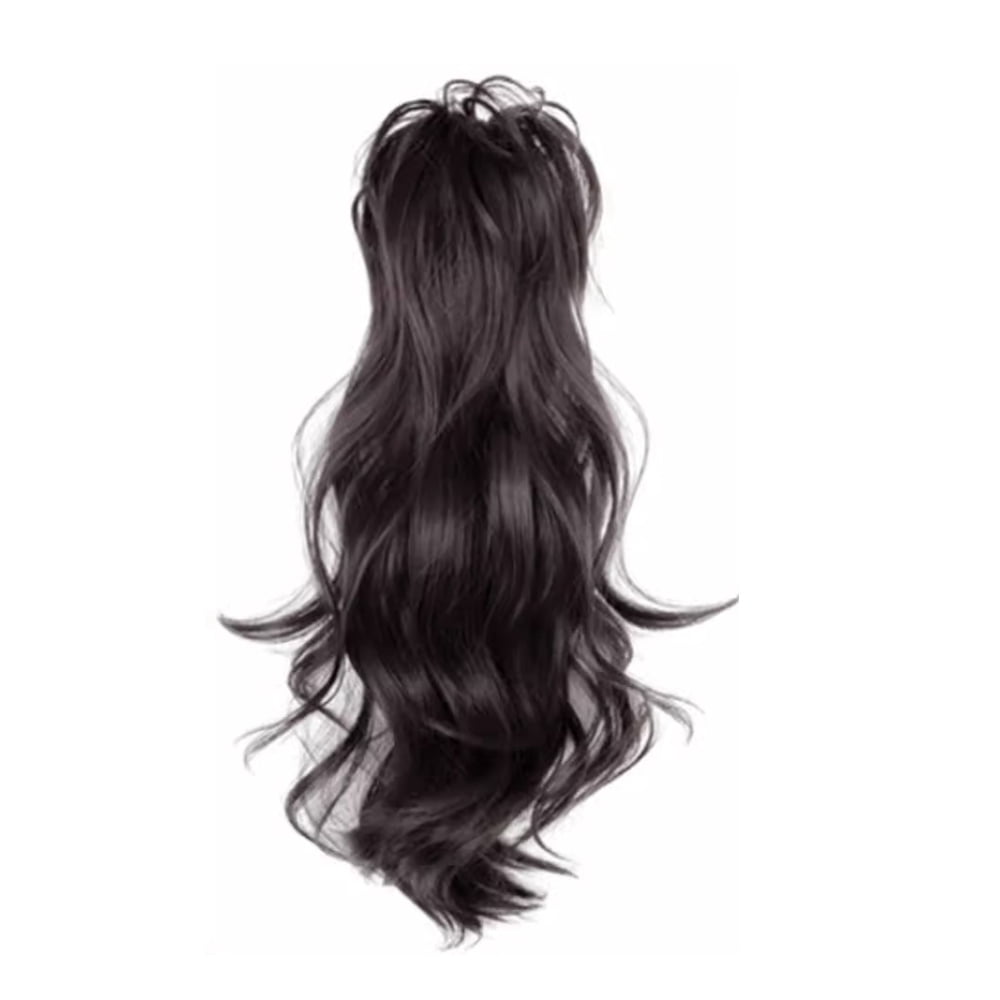 Synthetic Wavy Ponytail Extension Hairpiece Short Curly Claw Clip Ponytail For Women Heat Resistant Pony Tail Clip Fake Hair