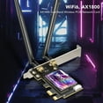 thumbnail image 3 of PCIe Adaptateur Réseau, 5.2 AX1800 PCIe Adaptateur WiFi Ultra Faible Latence 802.11AX pour Ordinateur, 3 of 7
