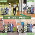 thumbnail image 7 of Golf Bag Storage Garage Organizer, Golf Club Bag Storage Rack, Extra Storage Rack for Golf Clubs, Fit for Garage, Shed, Basement, 7 of 7