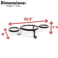 thumbnail image 3 of BirdRock Home Glass Chip N' Dip Serving Bowl Set - Set of 3 Bowls, 3 of 5