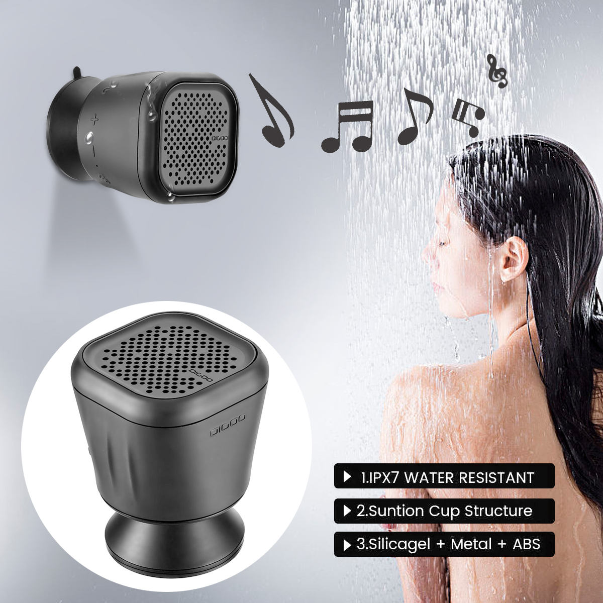 built in shower speaker system