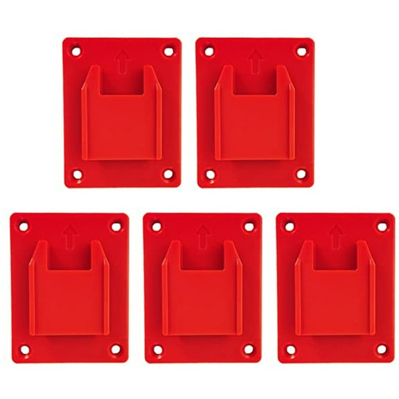 Tool Holders Battery Holders Mount For 18V Battery Drill Tool Red With Screws