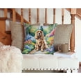 thumbnail image 3 of Cocker Spaniel Spring Path Throw Pillow 14 in x 14 in, 3 of 4