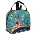 thumbnail image 2 of Easygdp Let's go Travel Bolsa Térmica Premium - Tela Oxford Impermeable, Gran Capacidad, Bolsillo Frontal, Unisex para Trabajo, Escuela, Actividades al Aire Libre y Picnics, 2 of 8