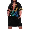 thumbnail image 2 of Retro 1964 vintage Loose Pocket Dress evening dress women woman dress clothes for women, 2 of 7
