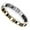Silver Black Gold, variant on Mens Magnetic Bracelets, Classic Balck Titanium Stainless Steel Bracelet with Natural Hematite Magnet Stones,Men's Jewelry Gifts, 8.66 inch