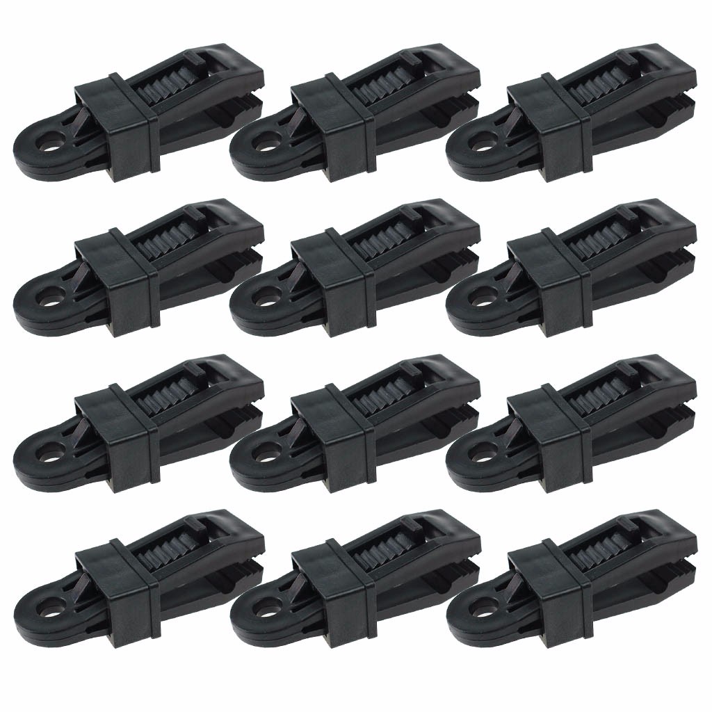 Heavy Duty Tarp Clips 12 Pieces, MultiPurpose Awning Clamps Set Strong