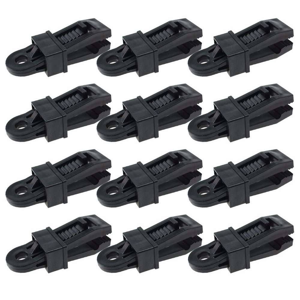 Heavy Duty Tarp Clips 12 Pieces, MultiPurpose Awning Clamps Set Strong