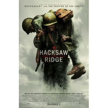 Hacksaw Ridge Movie Poster 24in x 36in Art Poster 24x36 Multi-Color Square Adults Poster Time
