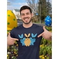 thumbnail image 6 of Tstars Mens Easter Holiday Shirts Hip Trio Bunnies Graphic Hipster Easter Bunny Happy Easter Party Shirts Humor Funny Easter Gifts for Him Men T Shirt, 6 of 6