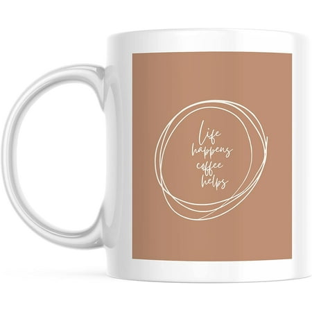 

Custom Coffee Quote Mug with your picture and text / 11oz Large Mug