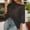 15#A Black, variant on Women's Off Shoulder Short Crochet Hollow Out Knit Cover Up Sleeve Mesh Sweater Tops Summer Beach Vacation Pullover Shirts White XL