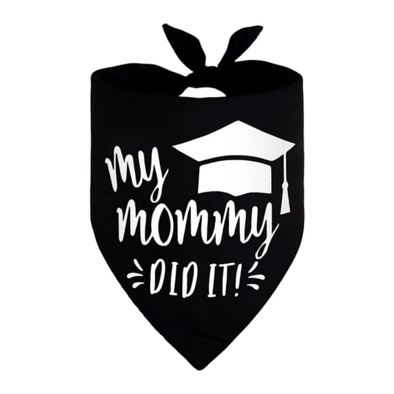 Graduation Season Pet Graduation Printed Dog Scarf Graduation Memorial Towel For Puppy Costume Decor