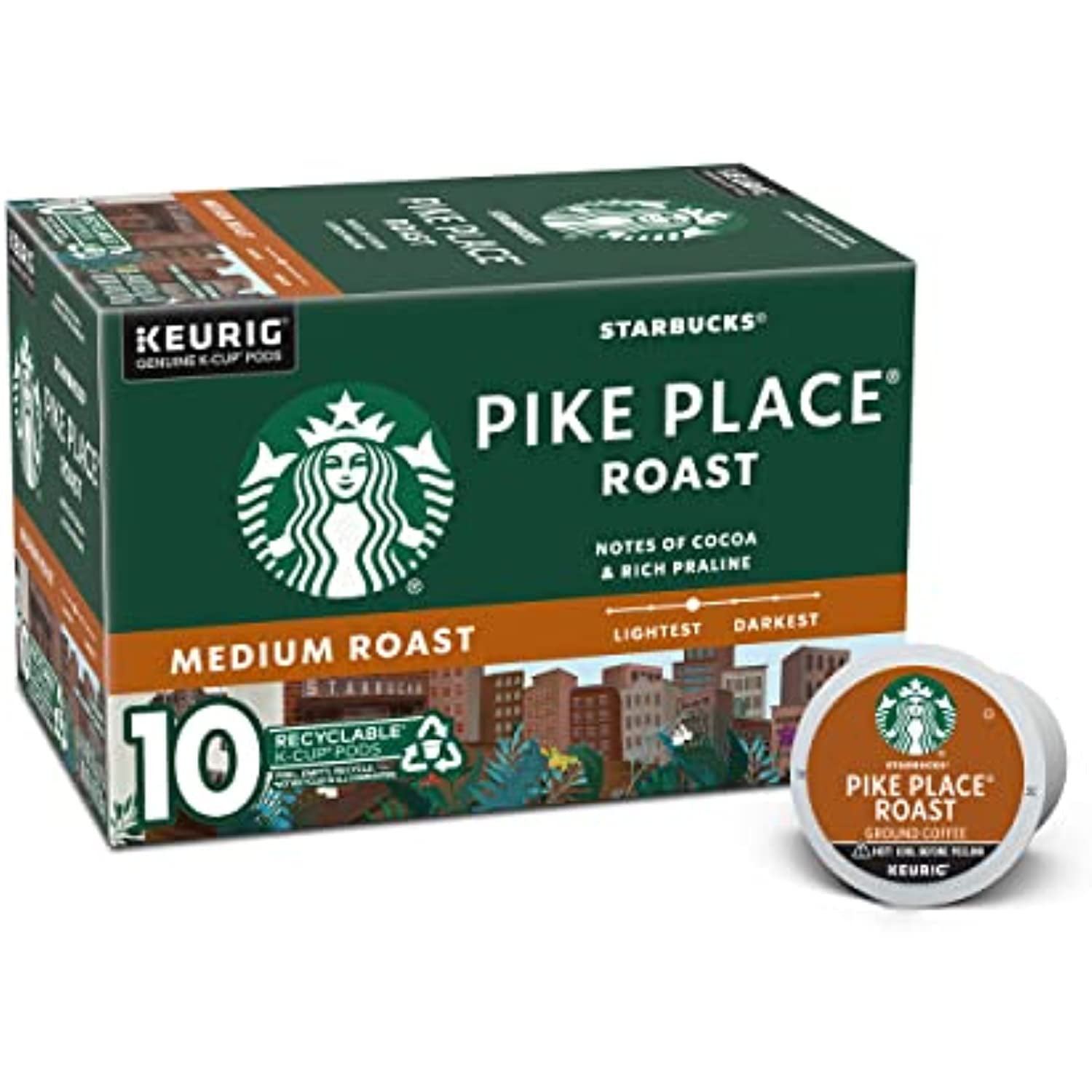 Starbucks Medium Roast KCup Coffee Pods — Pike Place Roast For Keurig